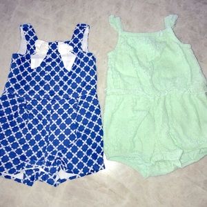Adorable Janie and Jack and H&M rompers